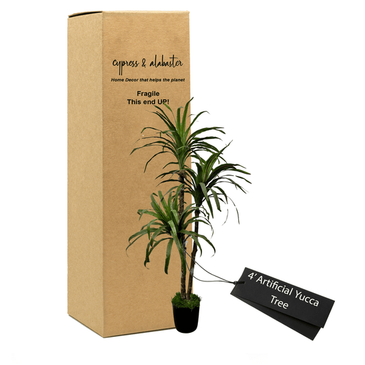 4' Lifelike Yucca Tree In Eco-Friendly Pot